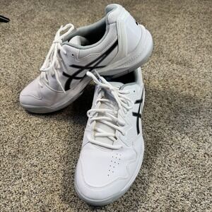 ASICS GEL-DEDICATE 7 Men's Tennis Shoes White/Black 1041A223 Size 12